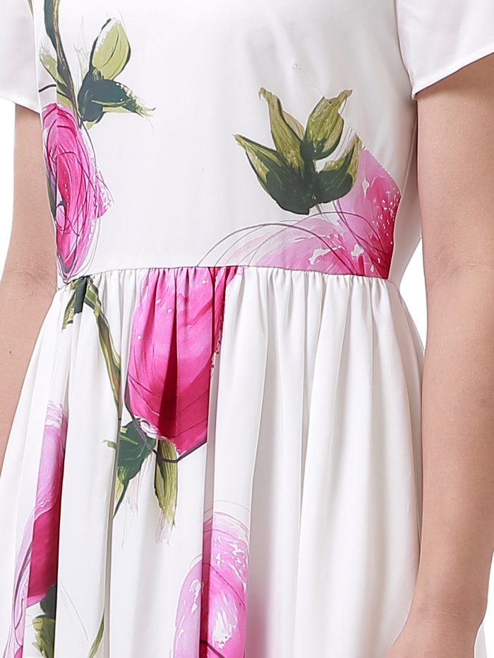 White floral-print dress - Image 6