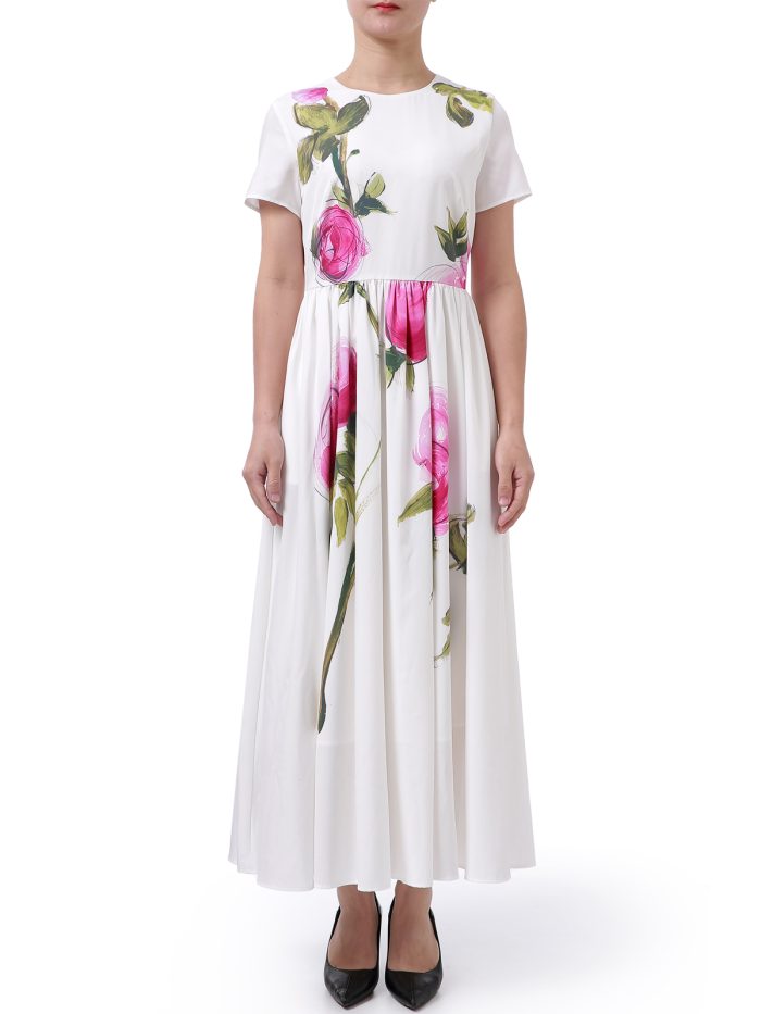 White floral-print dress - Image 3