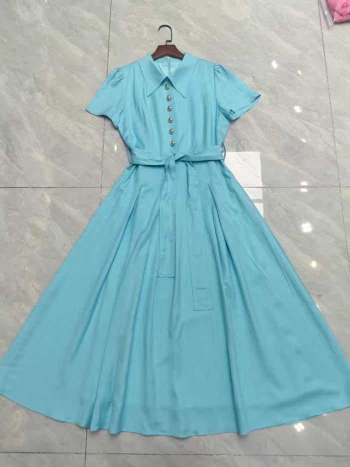 short-sleeved dress - Image 11